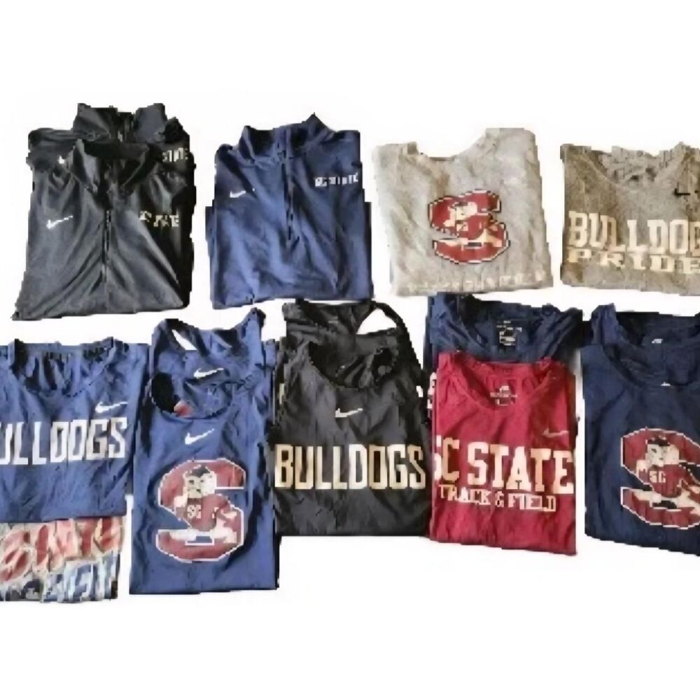 15 Pc. Nike Women's Multi Shirt Lot SC State Bulldogs Track & Field